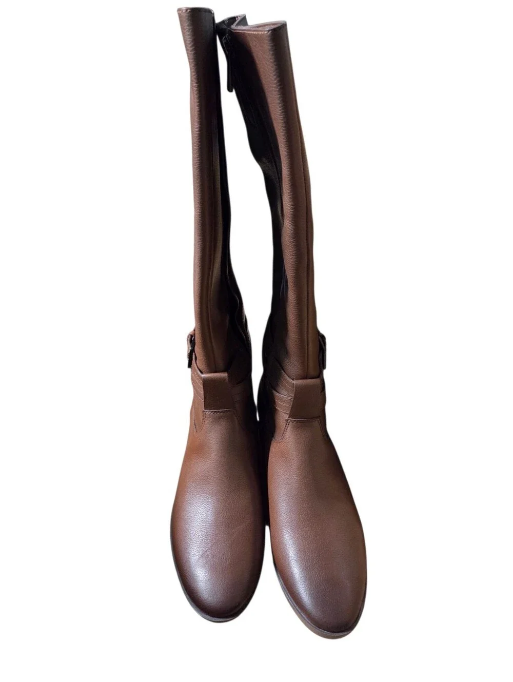 Naturalizer Women's Cinnamon Leather Rory Knee High Boots 9W -SEE BELOW-